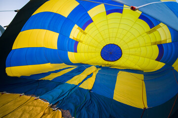 Fototapeta premium A large balloon lies on the ground