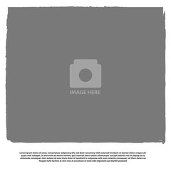 Empty photo frame design template easy to editable