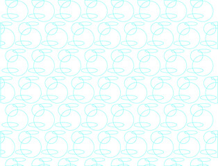 Vector running bunnies abstract seamless pattern. Bunny background made from circles
