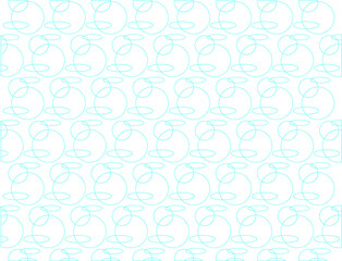 Vector running bunnies abstract seamless pattern. Bunny background made from circles