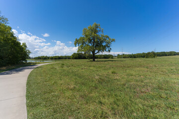 Texas City Park on a sunny August day.