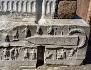 Obelisk of Theodosius at Sultanahmet Square in city of Istanbul, Turkey