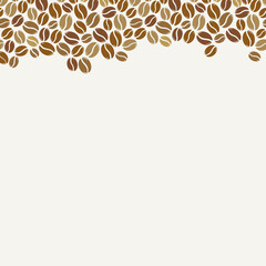 Blank coffee beans frame