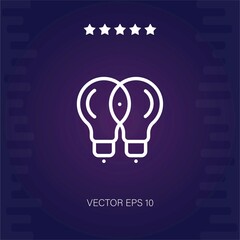 light bulb   vector icon modern illustartion