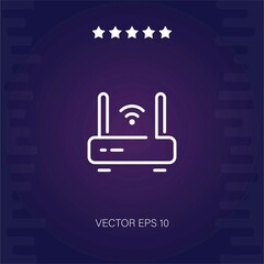 Obraz premium router vector icon modern illustartion