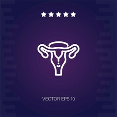uterus vector icon modern illustartion