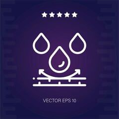 water resistant vector icon modern illustartion