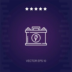 battery vector icon modern illustartion