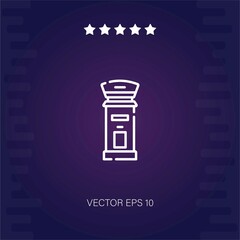 postbox vector icon modern illustartion