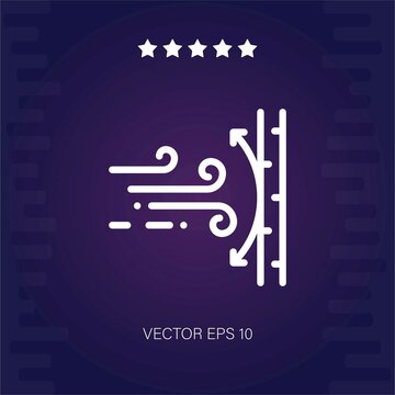 Wind Proof Vector Icon Modern Illustartion