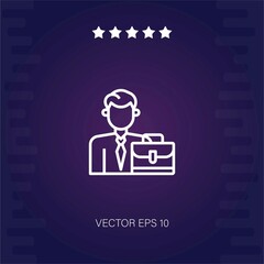businessman vector icon modern illustartion