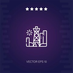tokyo tower vector icon modern illustration