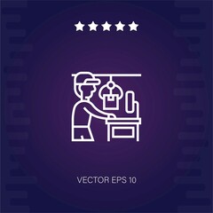 control lever vector icon modern illustartion