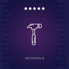 hammer vector icon modern illustartion