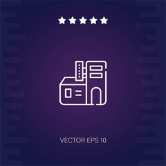 motel vector icon modern illustration