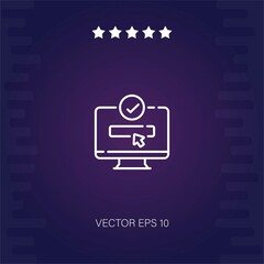Booking vector icon modern illustration