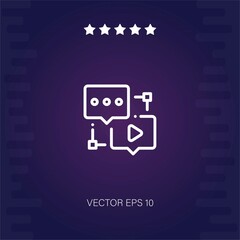 communication vector icon modern illustration