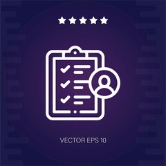 checklist vector icon modern illustartion