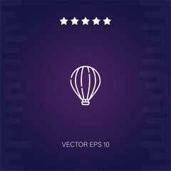 Fototapeta na wymiar hot air balloon vector icon modern illustration