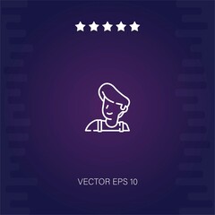boy vector icon modern illustration