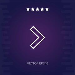 right vector icon modern illustration