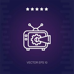 broadcast vector icon modern illustration