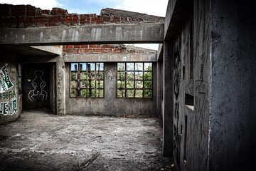 Fototapeta premium old abandoned building