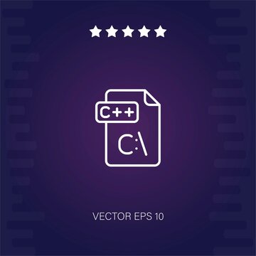 c document vector icon modern illustration