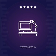 workplace vector icon modern illustration