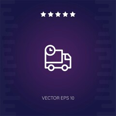 delivery truck vector icon modern illustration