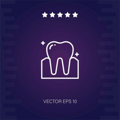 tooth   vector icon modern illustration