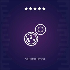 white blood cell vector icon modern illustration