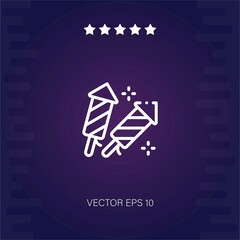 fireworks vector icon modern illustration