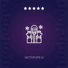 safety suit vector icon modern illustration