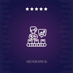 research and development vector icon modern illustration