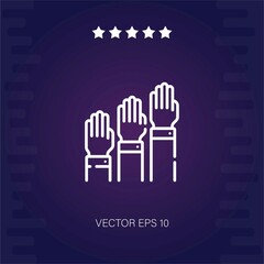 vote vector icon modern illustration