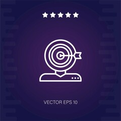 target   vector icon modern illustration