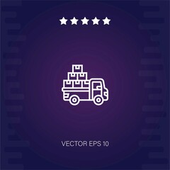 shipment vector icon modern illustration