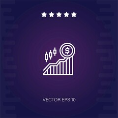 stock market vector icon modern illustration