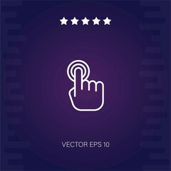 tap vector icon modern illustration