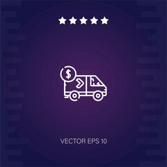 truck vector icon modern illustration
