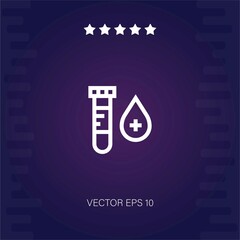 blood test vector icon modern illustration