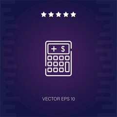 calculator vector icon modern illustration