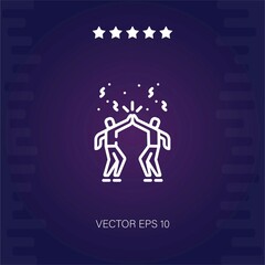 high five vector icon modern illustration