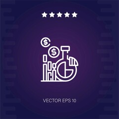 market vector icon modern illustration