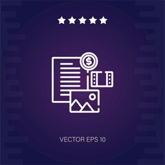 content vector icon modern illustration