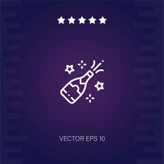 champagne vector icon modern illustration