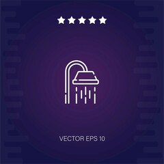 shower vector icon modern illustration