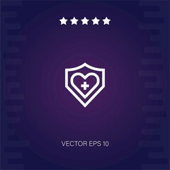 life insurance vector icon modern illustration