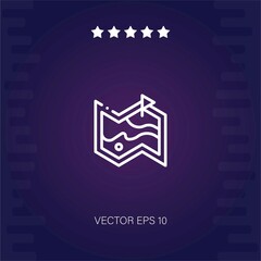 map vector icon modern illustration